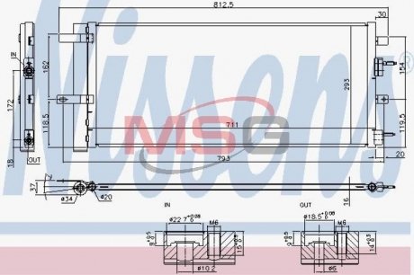 Радиатор кондиционера NISSENS 940626