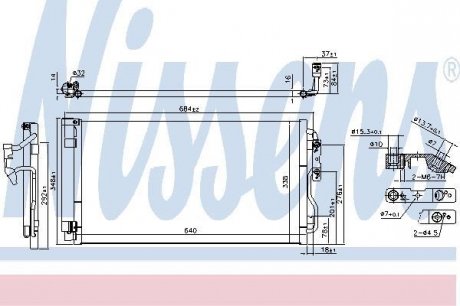 Конденсер кондиционера NISSENS 940628