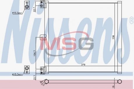 Радиатор кондиционера NISSENS 940703