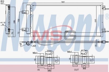 Радиатор кондиционера NISSENS 940734