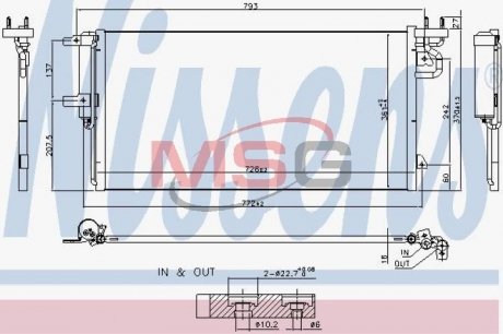 Конденсер кондиционера NISSENS 940764