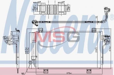 Радиатор кондиционера NISSENS 940775