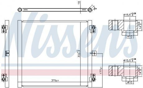 Радіатор кондиціонера NISSENS 941079 (фото 1)