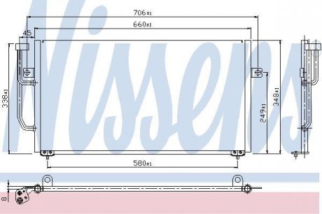 Конденсер кондиционера NISSENS 94306