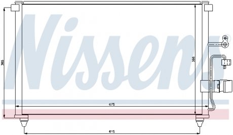 Радиатор кондиционера NISSENS 94639