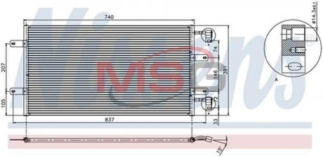 Радиатор кондиционера NISSENS 94678