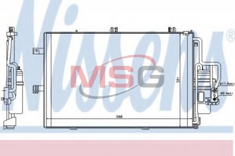 Радиатор кондиционера NISSENS 94721