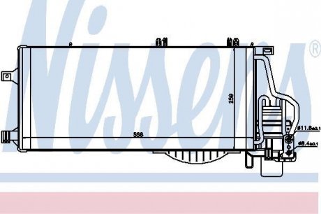 Радиатор кондиционера NISSENS 94722