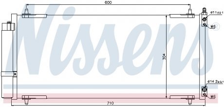 Конденсер кондиционера NISSENS 94830