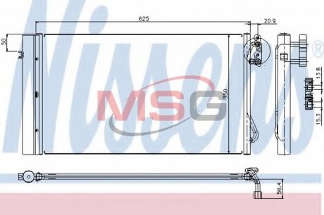 Радиатор кондиционера NISSENS 94873