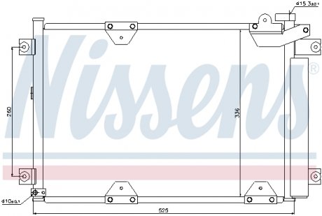 Радіатор кондиціонера NISSENS 94892