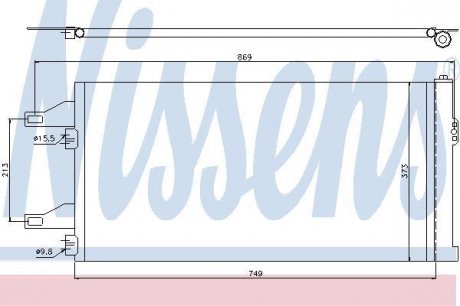 Радиатор кондиционера NISSENS 94985