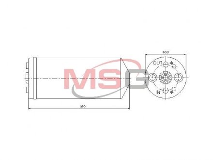 Осушитель, кондиционер NISSENS 95056