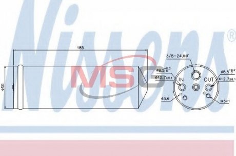 Осушувач,кондиціонер NISSENS 95134