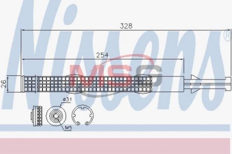 Осушитель системы кондиционирования NISSENS 95526