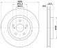 Диск тормозной передний Toyota Camry (V7) (17-), RAV 4 V (_A5) (18-) (ND1128K) NISSHINBO