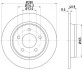 Диск гальмівний задній mazda 3, 5 2.0, 2.2, 2.3, 2.5 (05-) (nd5017) nisshinbo