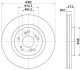 Диск тормозной передний Honda Accord 2.0, 2.4 (08-15) (ND8014K) NISSHINBO