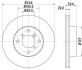 Диск гальмівний передній suzuki liana 1.3, 1.4, 1.5 (01-07) (nd9007) nisshinbo