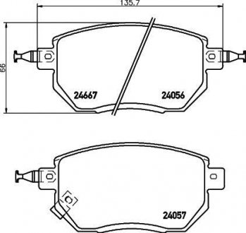 Колодки тормозные дисковые передние nissan murano, qashqai 2.5, 3.5 (07-) NISSHINBO NP2024