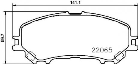 Гальмівні колодки NISSAN/RENAULT Qashqai/X-Trail/Kadjar "F "13>> NISSHINBO NP2074