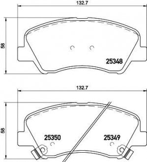 Гальмівні колодки HYUNDAI/KIA Accent/Solaris/i20/Rio \'\'F \'\'1,0-1,6 \'\'10>> NISSHINBO NP6041