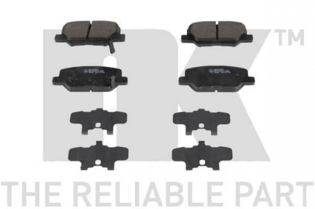 Комплект тормозных колодок, дисковый тормоз NK 221972