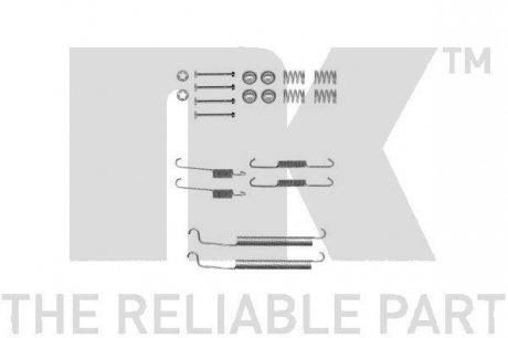 Комплектуючі, гальмівна колодка NK 7919756