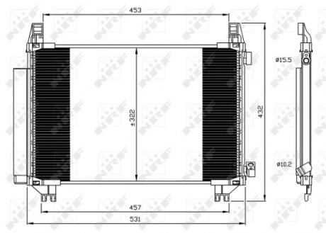 Радиатор кондиционера NRF 350062