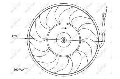 Вентилятор радіатора NRF 47072
