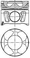Поршень з кільцями RENAULT 89,00 2,5DCi 16V G9U NURAL 8713750030 (фото 1)