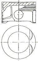 Поршень двигуна OPEL 82.1 X18XE NURAL 87-307707-10