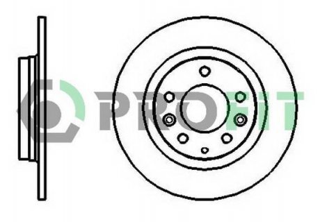 Диск тормозной PROFIT 5010-1500