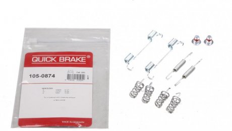 Комплект пружинок колодок стояночного гальма QUICK BRAKE 105-0874