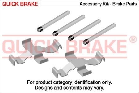 Монтажный компл.,тормоз.колодки QUICK BRAKE 109-1039