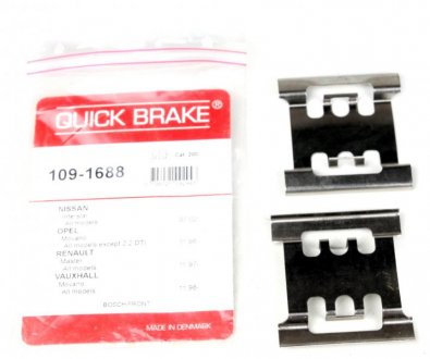 Монтажный компл.,тормоз.колодки QUICK BRAKE 109-1688