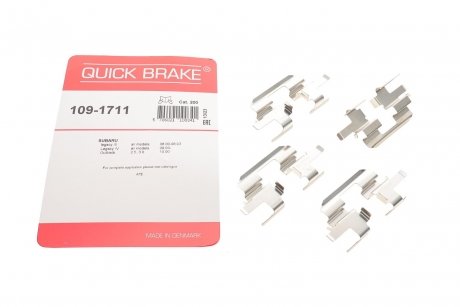 Монтажный компл.,тормоз.колодки QUICK BRAKE 109-1711