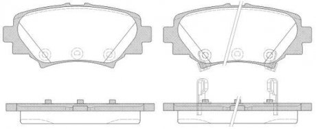 Колодки тормозные дисковые REMSA 1570.02