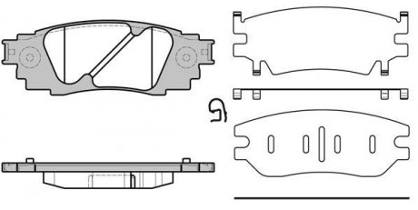 Колодки тормозные дисковые REMSA 1636.10