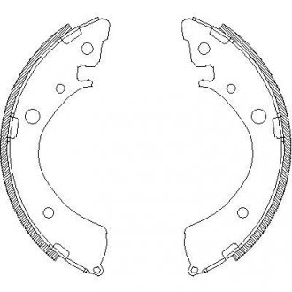 Колодки гальмівні барабанні REMSA 4367.00