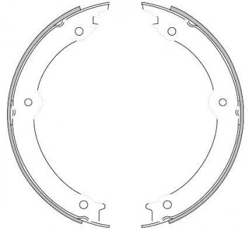 Колодки гальмівні барабанні REMSA 4620.00