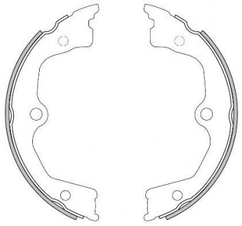 Колодки гальмівні барабанні REMSA 4626.00