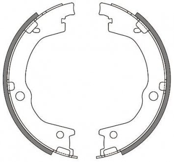 Колодки гальмівні барабанні REMSA 4644.00