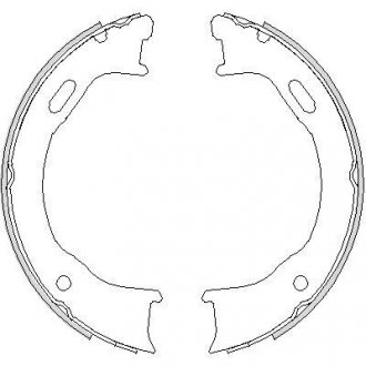 Колодки гальмівні барабанні REMSA 4747.00
