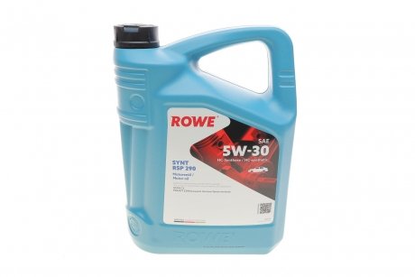 Олива моторна HIGHTEC SYNT RSP 290 SAE 5W-30 (5 L) ROWE 20114-0050-99 (фото 1)