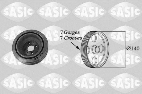 Шкив коленвала, 2.3 JTD, 06- SASIC 2156032