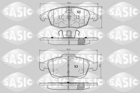 Колодки тормозные SASIC 6210009