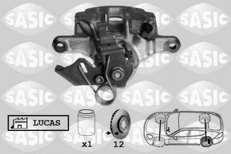 Ремкомплект суппорта заднего с поршнем 41mm (тип Lucas) SASIC 6504022