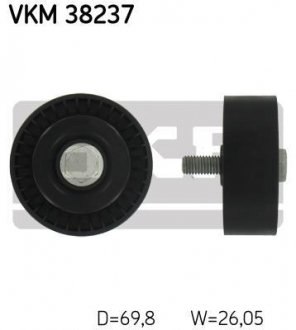 Ролик паразитний BMW 1/3/X1/X3/Z4 "1,6/2,0L "01>> SKF VKM38237