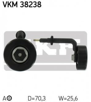 Ролик натяжной BMW/LAND ROVER/MG 3/5/7/X5/Freelander/Range Rover/MG ZT "2,0/3,0L "98>> SKF VKM38238